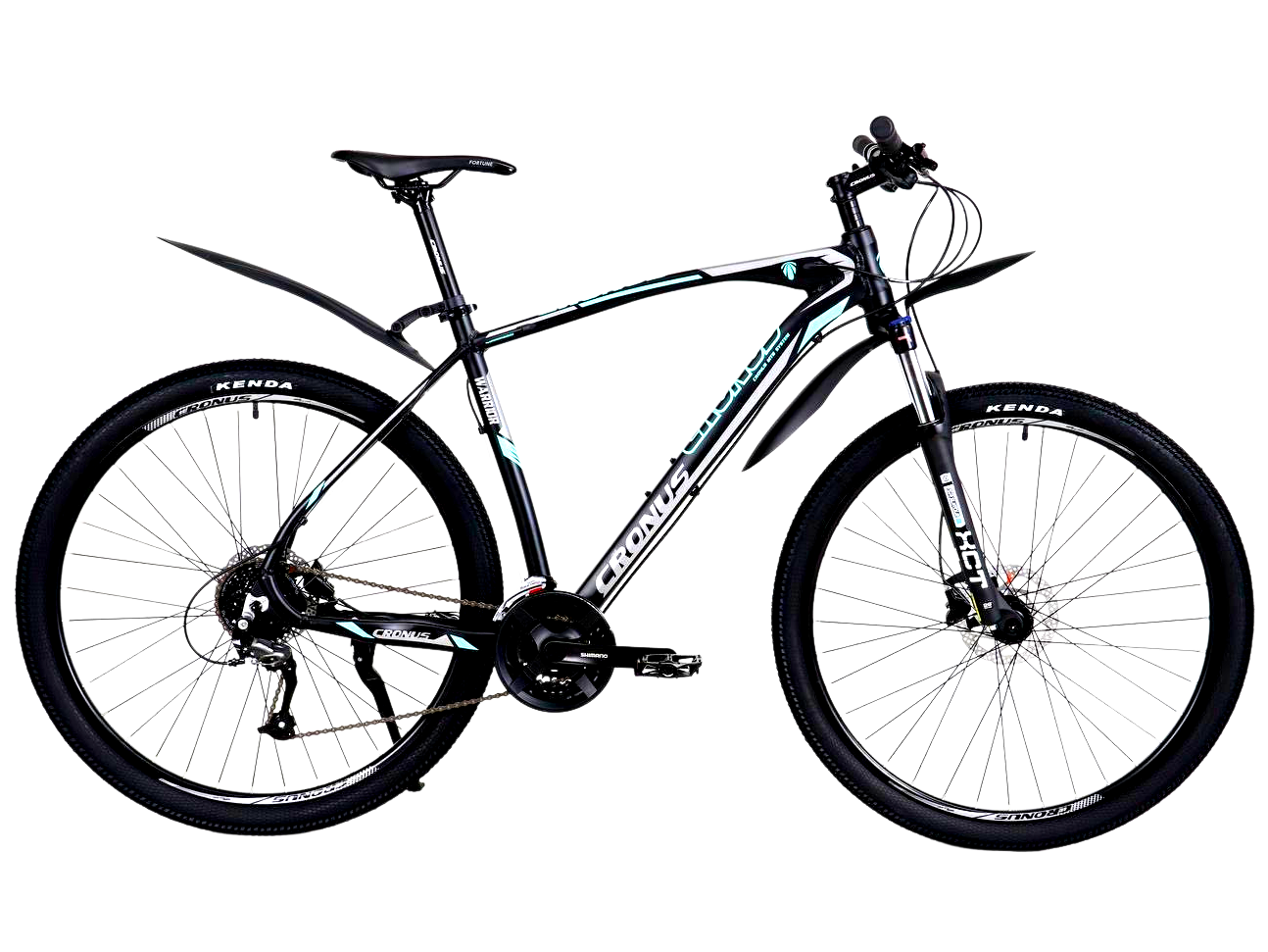 Фотографія Велосипед Cronus Warrior 29" рама 21" XL (2023) чорно-бірюзовий